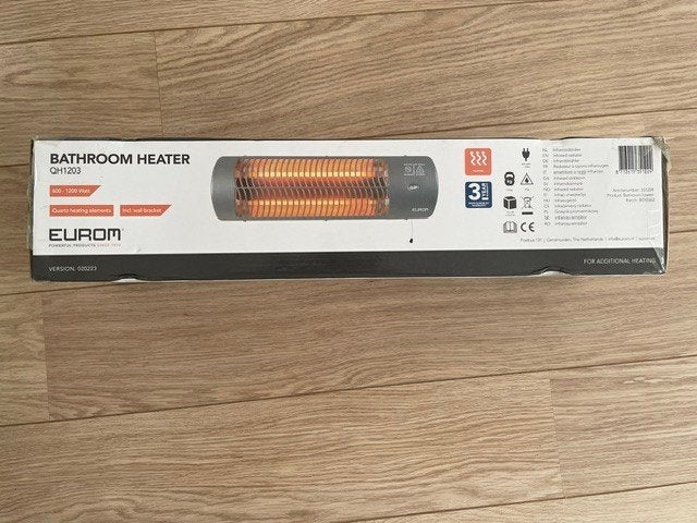 BADKAMER VERWARMING INFRAROOD STRALER 220V, Hoog rendement (Hr), Overige typen, Nieuw, Minder dan 60 cm