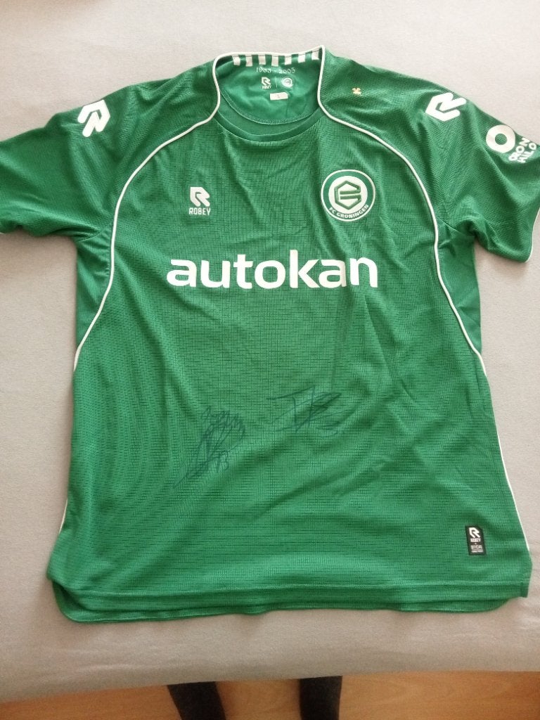 Fc Groningen shirt met handtekeningen, Ophalen of Verzenden, Zo goed als nieuw, Overige binnenlandse clubs, Shirt