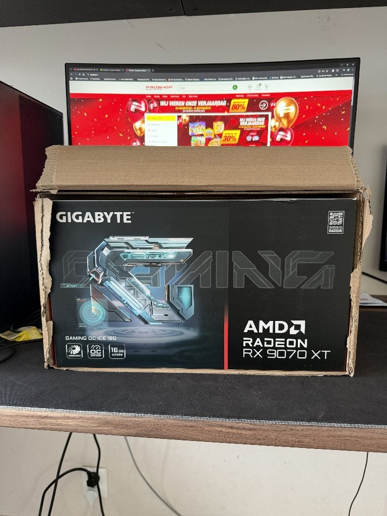 Gigabyte Radeon RX 9070 XT Gaming OC ICE 16GB – Nieuw, Computers en Software, Ophalen, GDDR6, PCI-Express 4, Nieuw