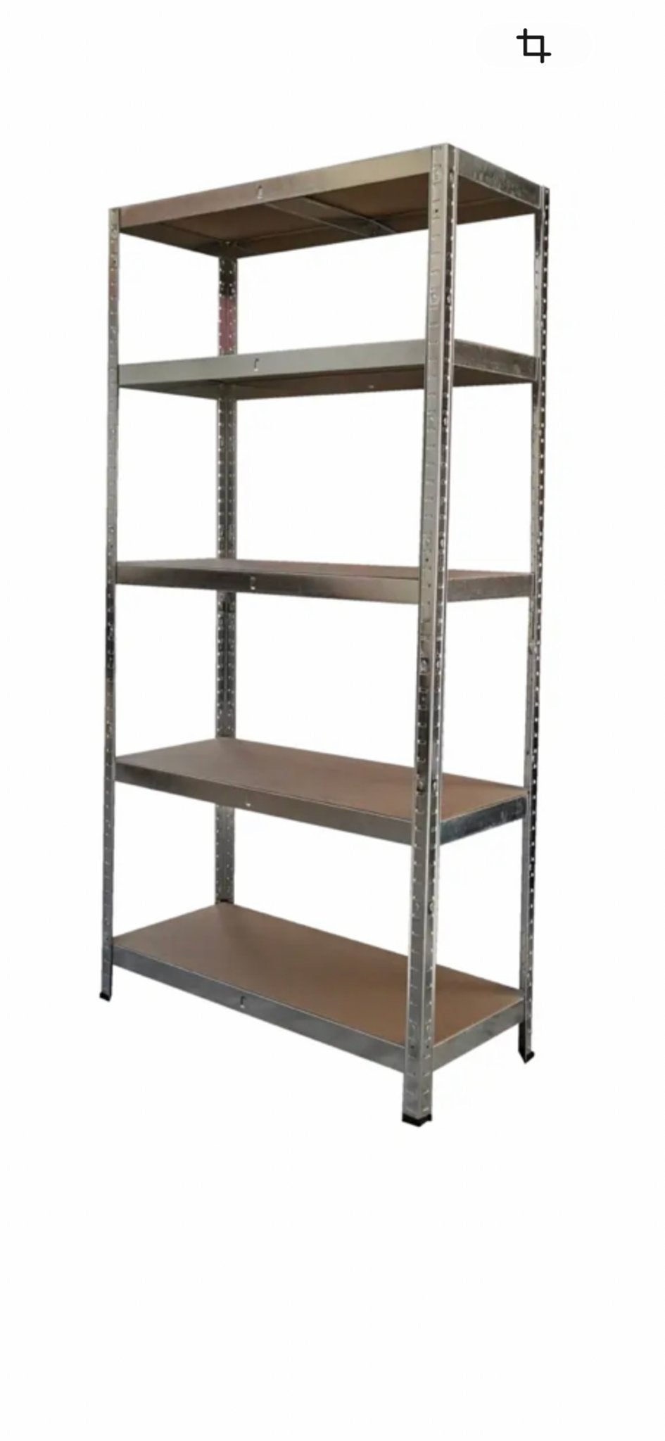2 Stevige metalen stellingkast met 5 planken, Ophalen, Gebruikt