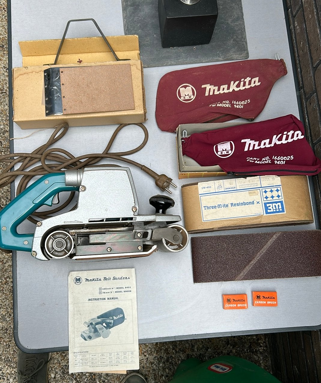 Makita 9401 band schuurmachine, Ophalen, Gebruikt, 600 tot 1200 watt, Bandschuurmachine