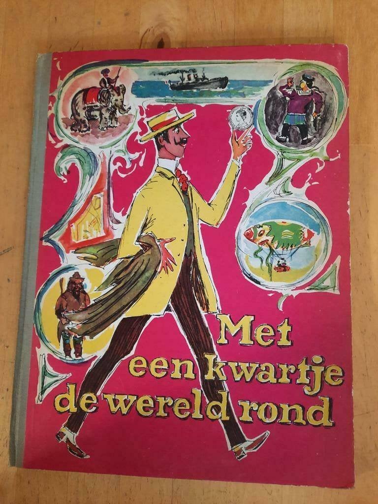 MET EEN KWARTJE DE WERELD ROND - CO-OP - COMPLEET ALBUM, Boeken, Ophalen of Verzenden, Gelezen