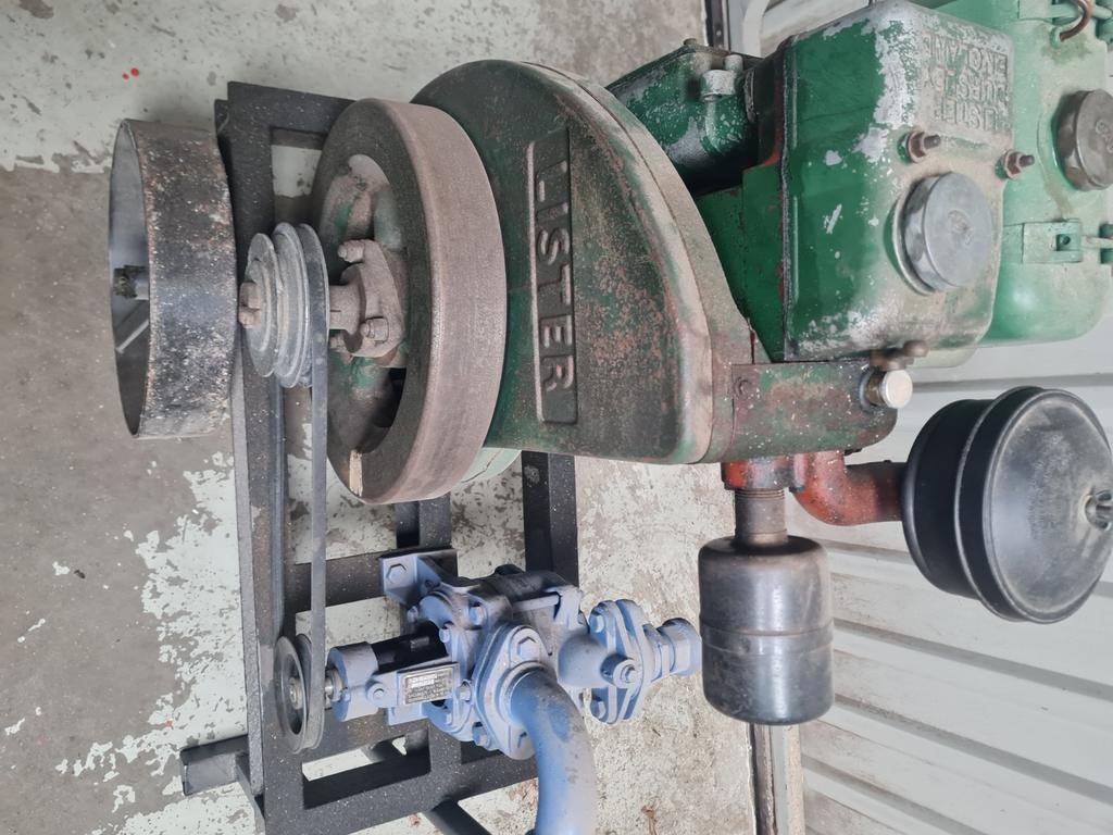 Lister Dieselmotor met waterpomp, Ophalen of Verzenden