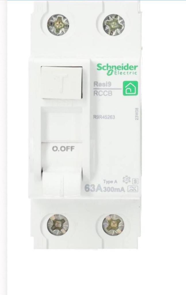 Schneider Elec aardlekschakelaar 2-polig 63A 300mA type A, Ophalen of Verzenden, Zo goed als nieuw
