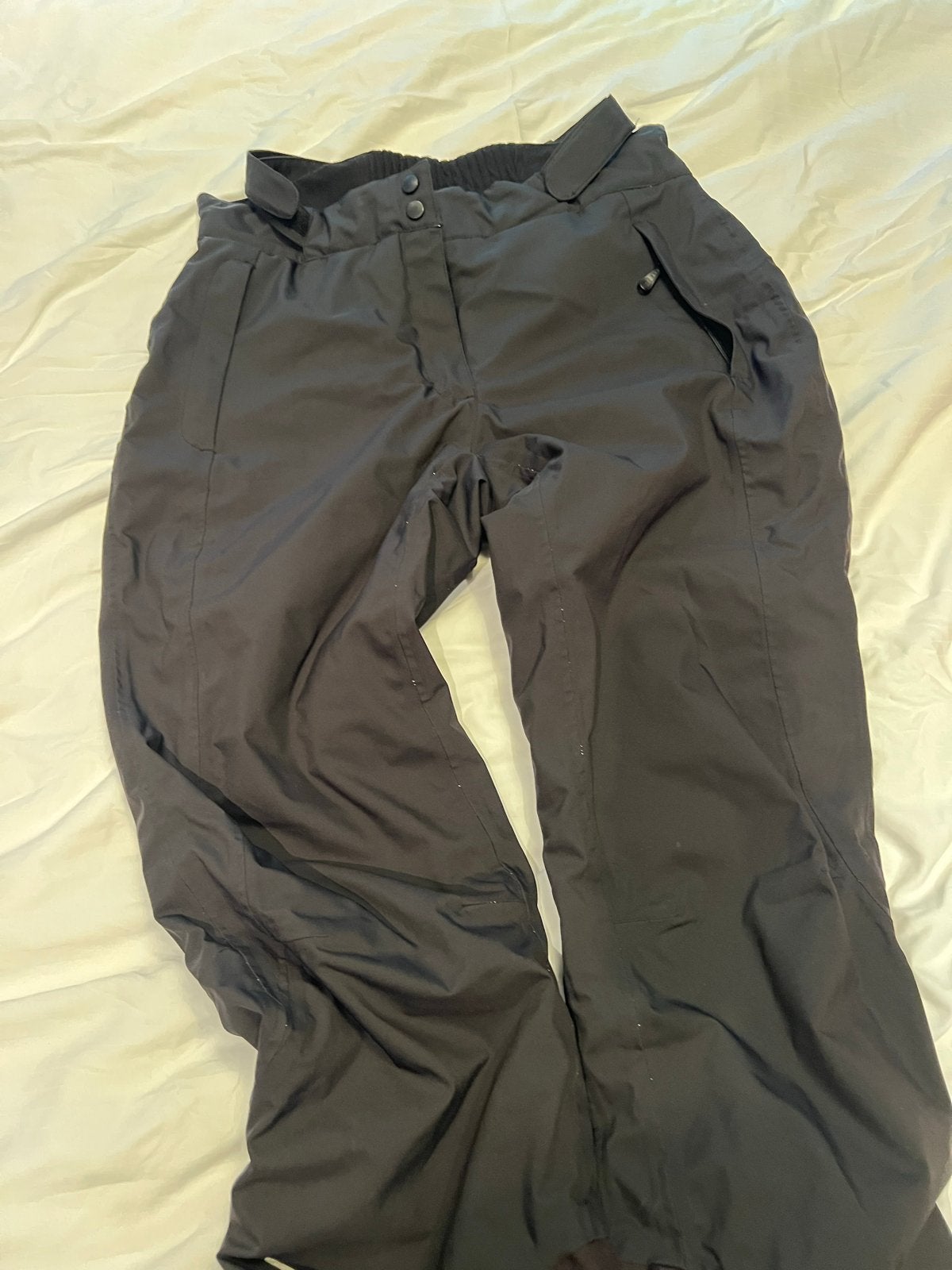 Zwarte dames skibroek, Ophalen of Verzenden, Zo goed als nieuw, Maat 42/44 (L), Broek