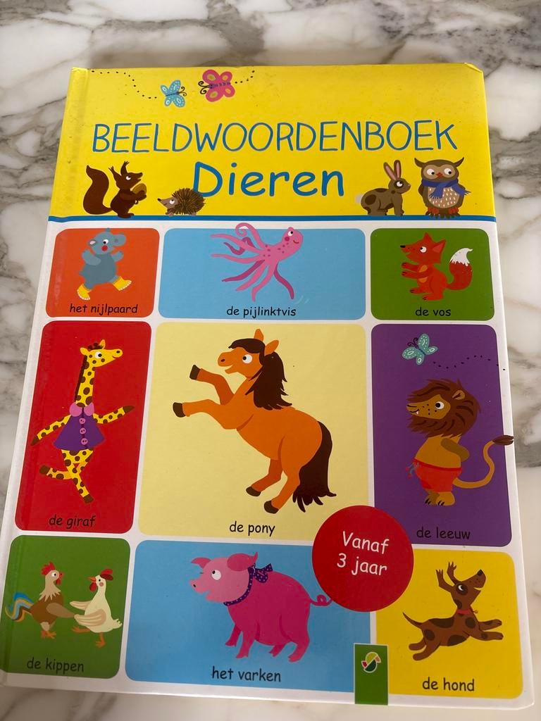 Beeldwoordenboek Dieren - Leerzaam kinderboek, Boeken, Ophalen of Verzenden, Gelezen, Uitklap-, Voel- of Ontdekboek, 3 tot 4 jaar