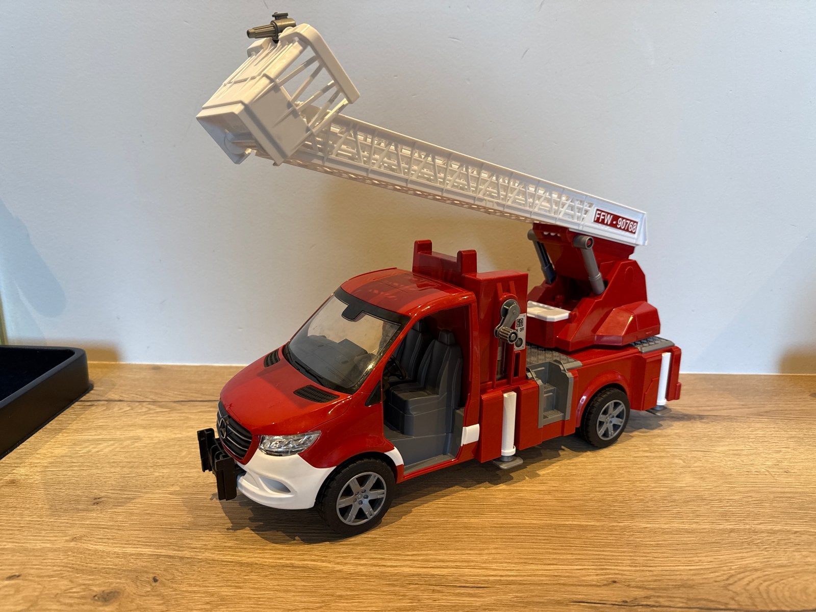Bruder Brandweerwagen met Uitschuifbare Ladder, Ophalen of Verzenden, Gebruikt