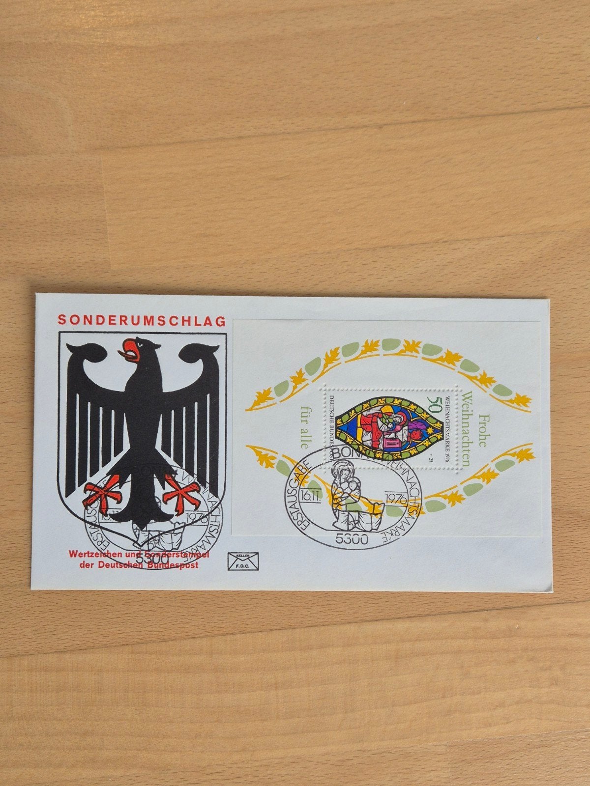 FDC 1976 Duitsland Kerst, Ophalen of Verzenden, Onbeschreven, Europa
