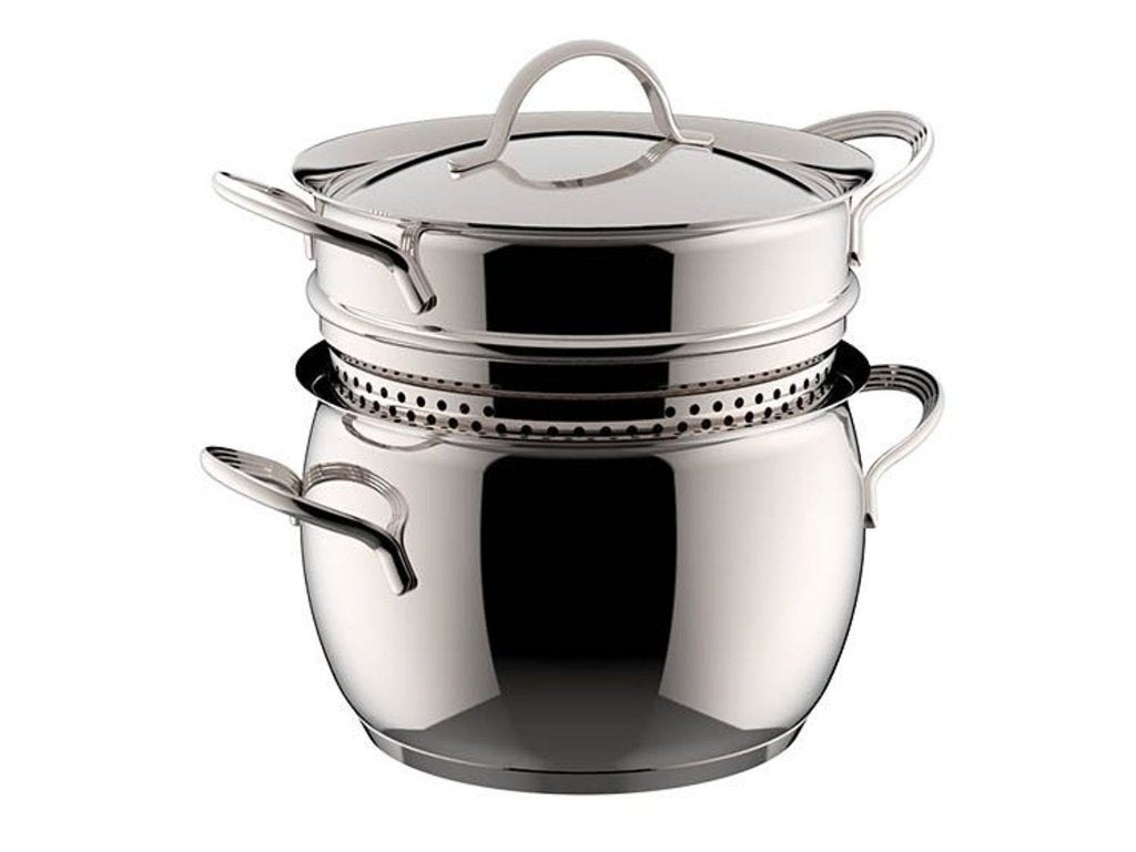 Pastapot Nieuw -30% | Lagostina Armonia Pastaiola 22cm | 6L, Met handvatten, Nieuw, Ophalen of Verzenden, Rvs