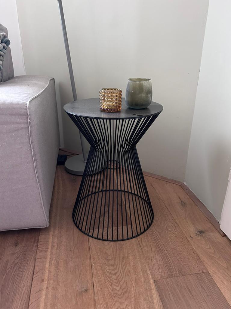 Diverse soorten bijzettafels, Huis en Inrichting, Minder dan 55 cm, Rond, Zo goed als nieuw, Ophalen