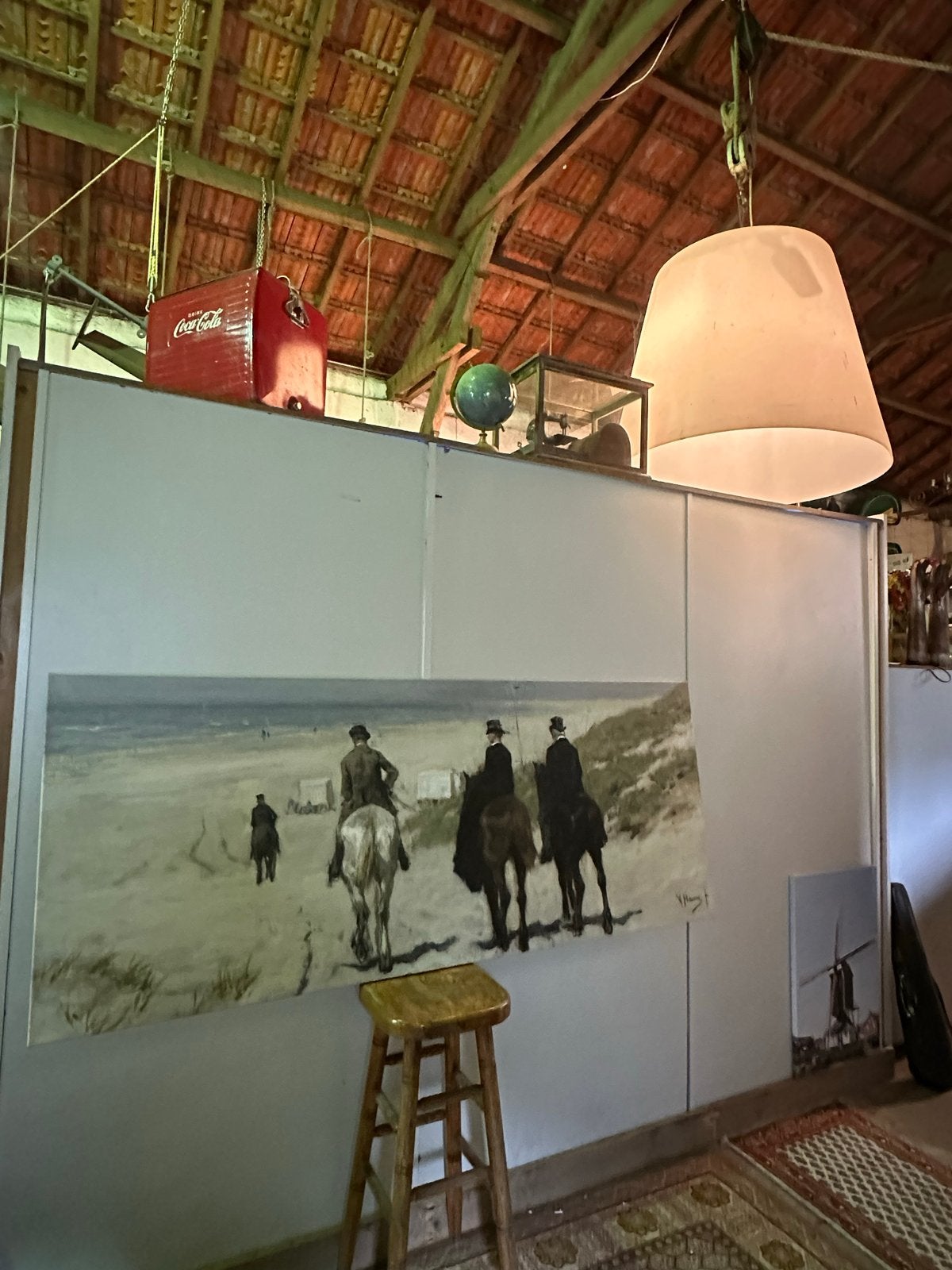 Reproductie Anton Mauve - Morgenrit langs het strand, Antiek en Kunst, Kunst | Schilderijen | Klassiek, Ophalen