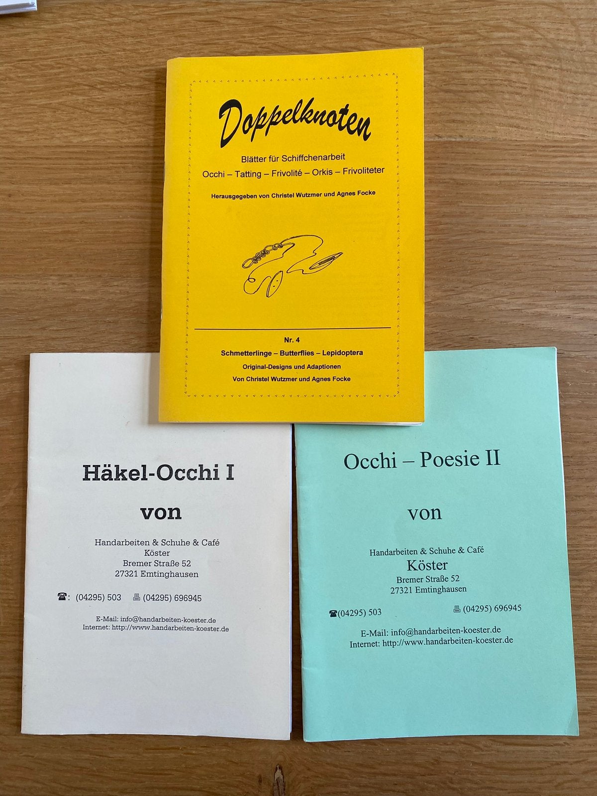 Frivolité Tatting 3 leuke Duitstalige boekjes, Boeken, Ophalen of Verzenden, Nieuw