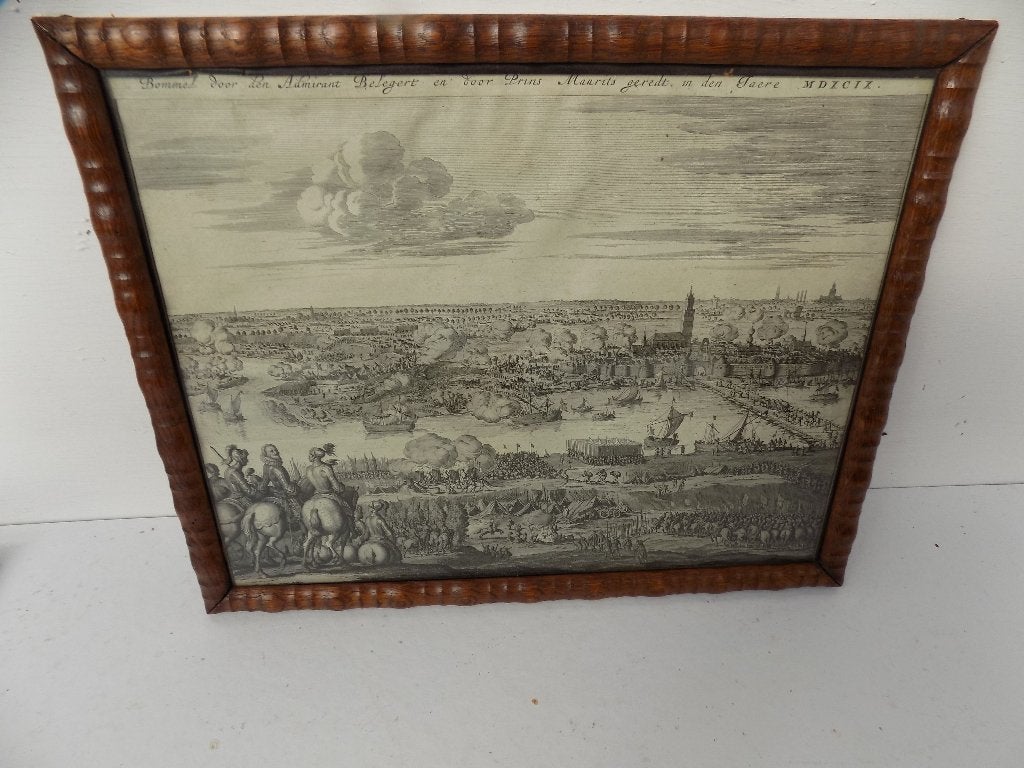 Prent beleg van Zaltbommel in mei en juni van het jaar 1599, Ophalen of Verzenden