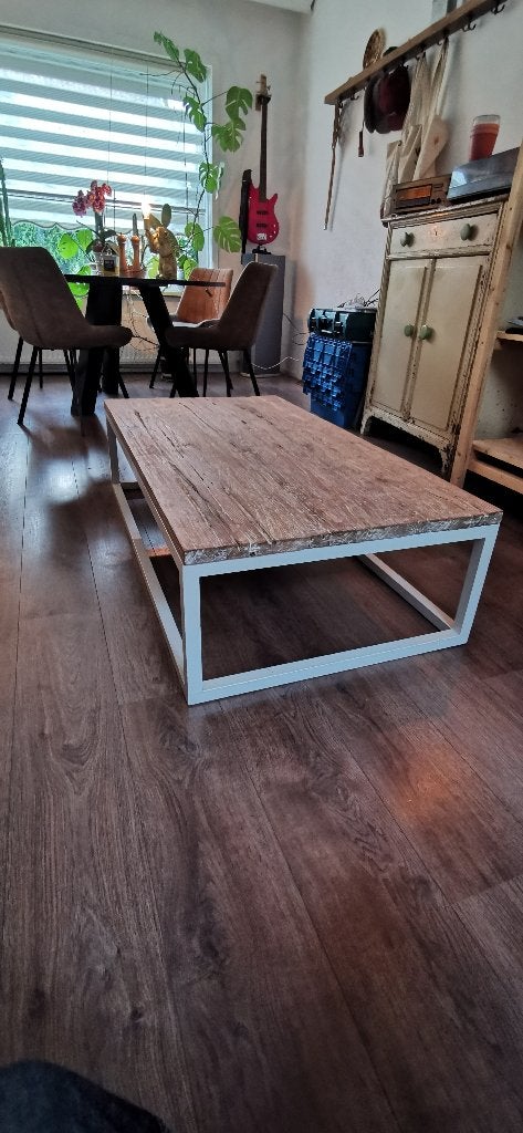 Salon tafel, Huis en Inrichting, Tafels | Salontafels, Ophalen, Gebruikt, 50 tot 100 cm, 150 tot 200 cm