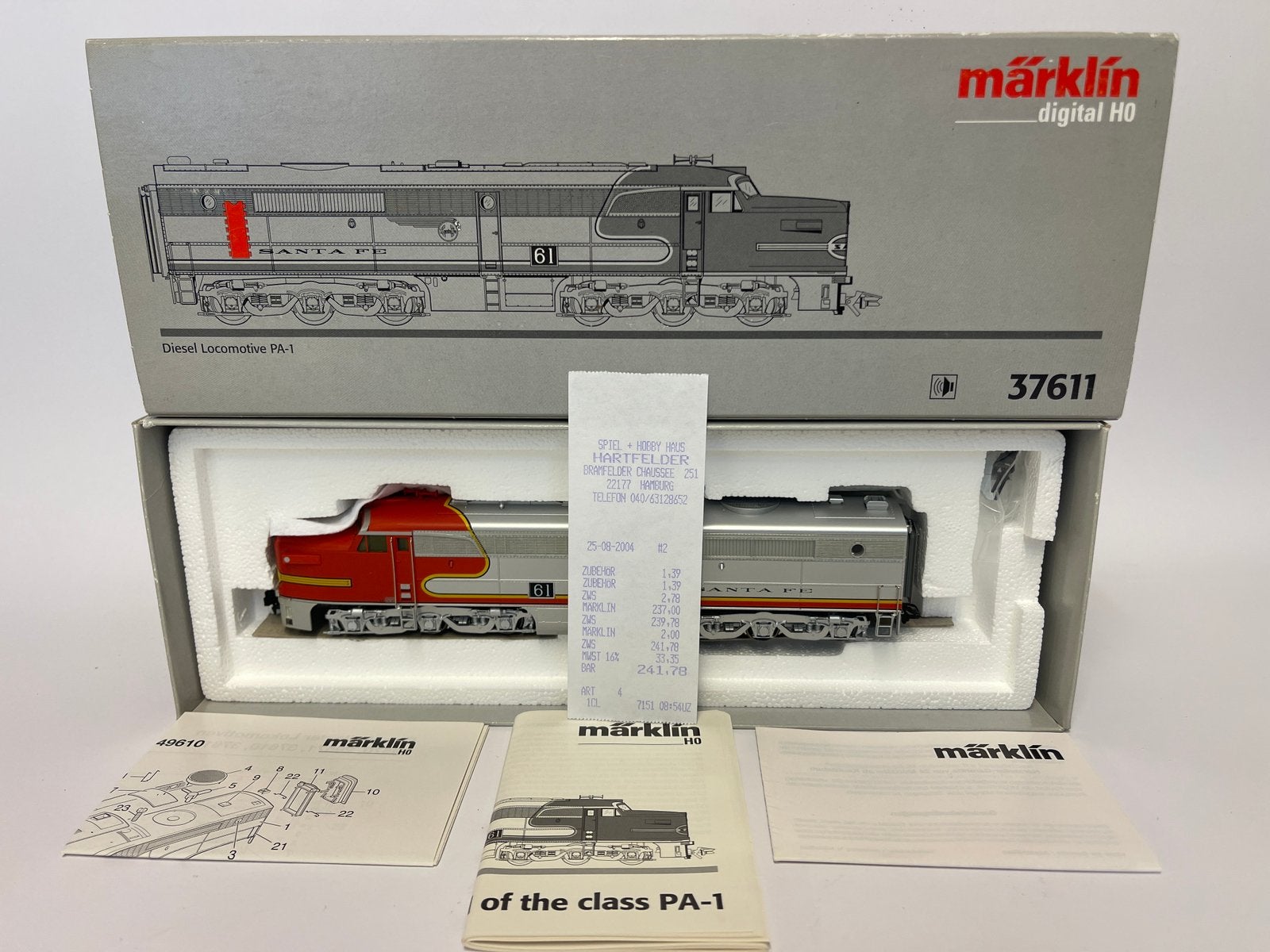 ** NIEUW ** Märklin 37611 ** PA-1 SANTA FE ** FX - SOUND **, Wisselstroom, Locomotief, Nieuw, Ophalen of Verzenden