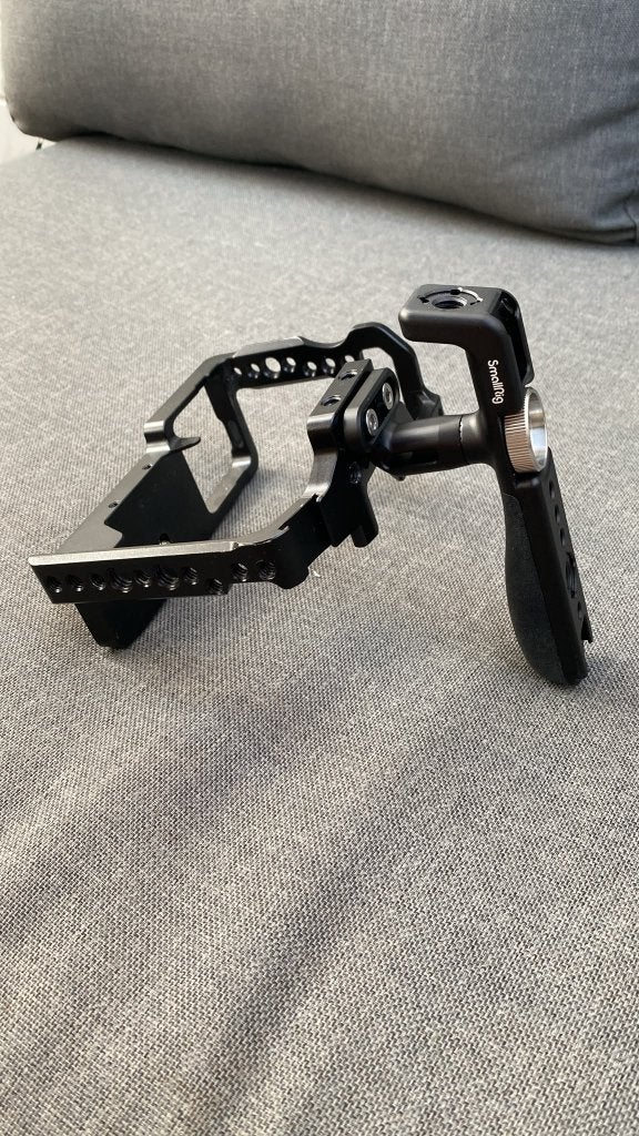 Camera cage met Smallrig handgreep, SmallRig, Camera rig/cage, Ophalen of Verzenden, Gebruikt
