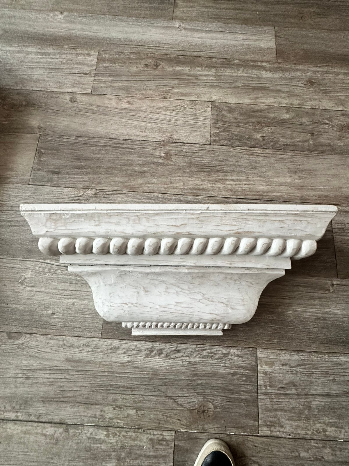 Wandconsole, muurconsole, hout, wit, zwaar, Ophalen of Verzenden
