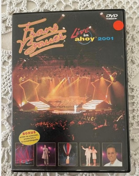 DVD Frans Bauer - Live in Ahoy 2001, Alle leeftijden, Ophalen of Verzenden, Zo goed als nieuw, Concert