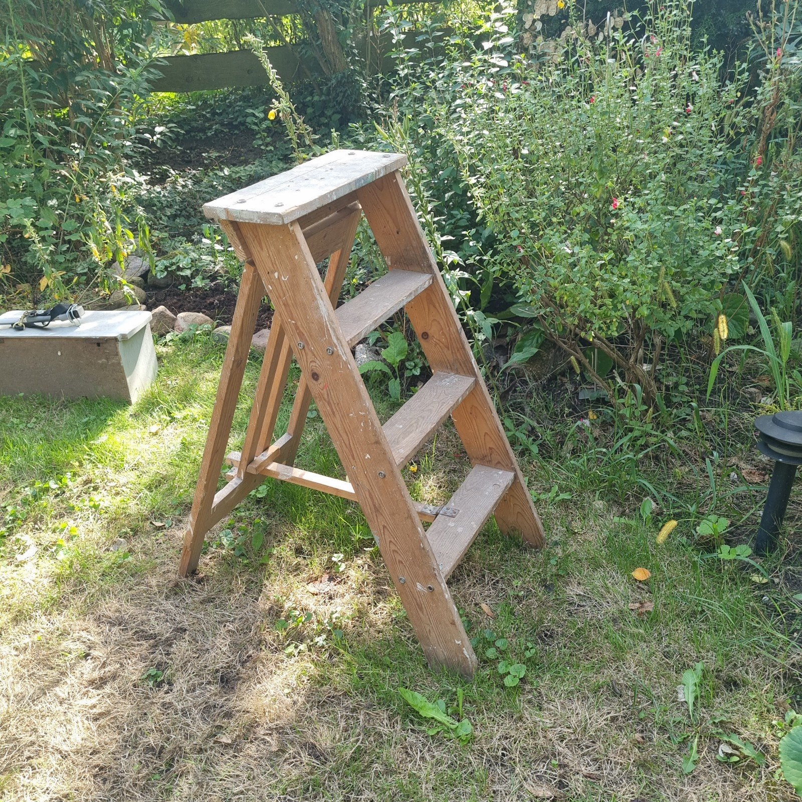 oude houten schilderstrap (eyecatcher), Ophalen, Gebruikt, Minder dan 2 meter
