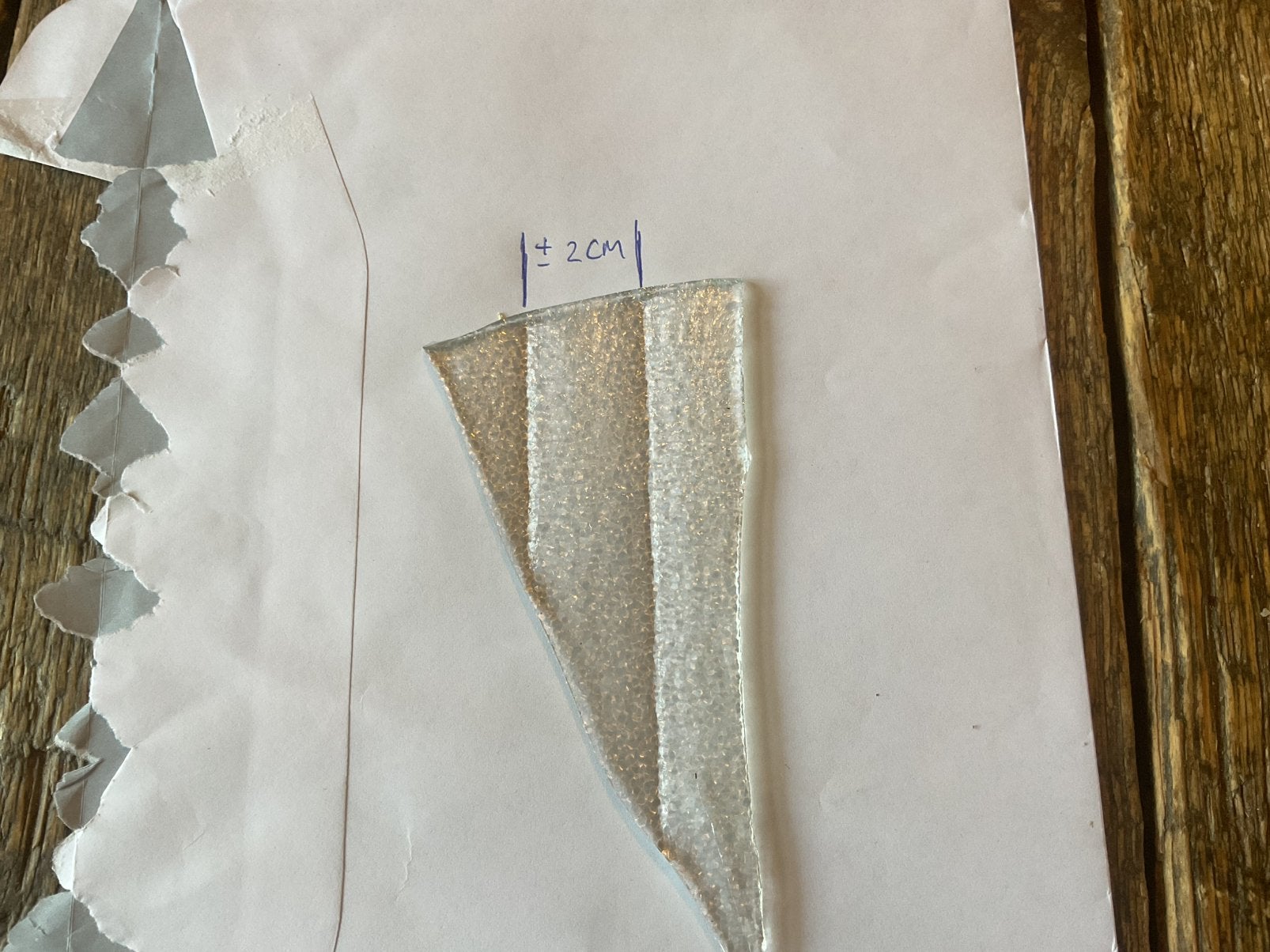 Gezocht Canale glas, breed , grof, Ophalen of Verzenden, Gebruikt, Minder dan 80 cm, Glasplaat