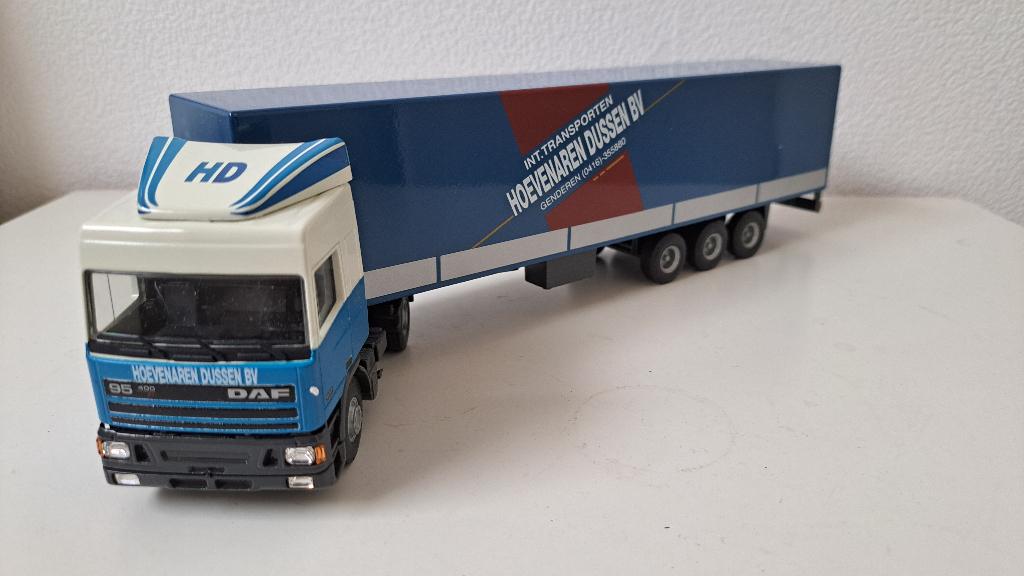 Liontoys Daf 95 400 Ati Hoevenaren, Ophalen of Verzenden, Zo goed als nieuw, Bus of Vrachtwagen, Lion Toys