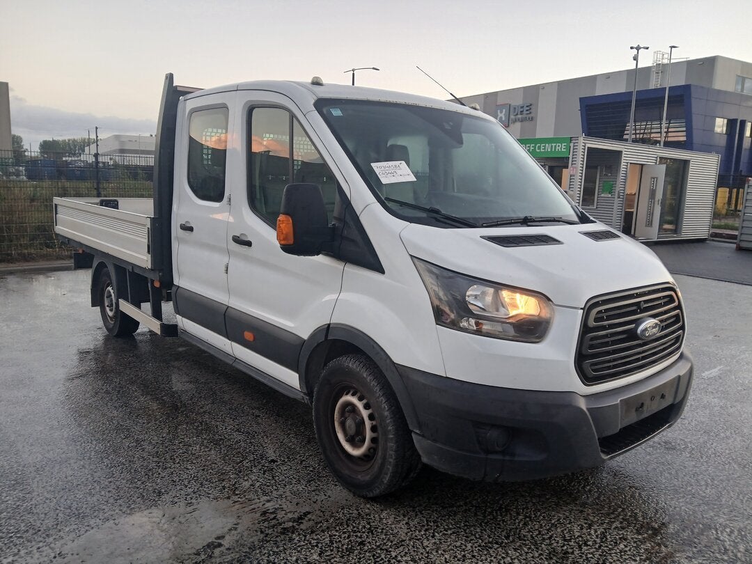 Ford Transit Dubbele Cabine Open Bak 130pk, Auto's, 2423 kg, Euro 6, 4 cilinders, 2000 kg