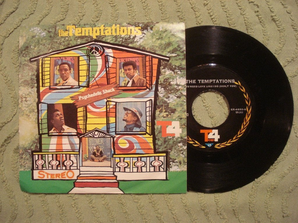The Temptations 7" Vinyl Single: ‘Psychedelic shack’ (Iran), Cd's en Dvd's, Vinyl Singles, Ophalen of Verzenden, Gebruikt, R&B en Soul