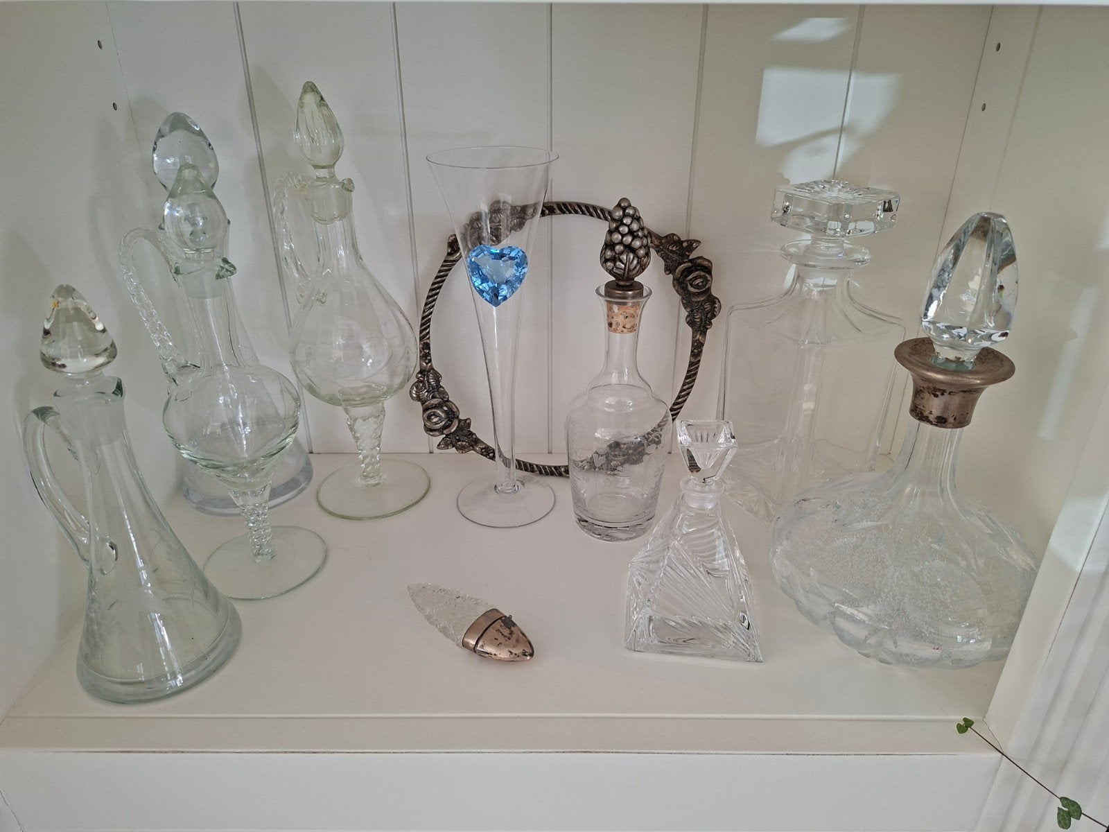 Diverse collectie glazen karaffen en flessen, Ophalen of Verzenden