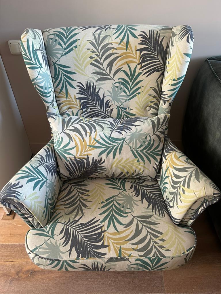 IKEA Oorfauteuil STRANDMON, Ophalen, Zie foto's, 75 tot 100 cm, Zo goed als nieuw