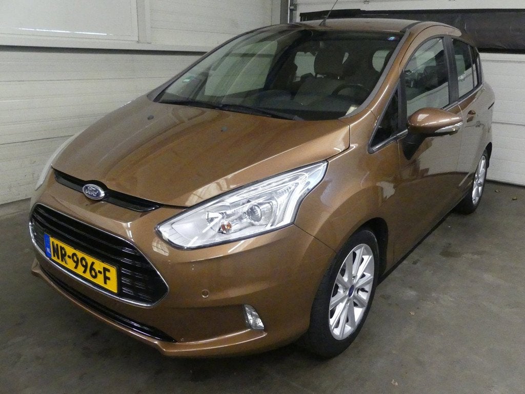Ford B-Max 1.0 EcoB Titanium - Airco - Cruise Control - Came, Auto's, Ford, Voorwielaandrijving, Gebruikt, Bruin, Origineel Nederlands