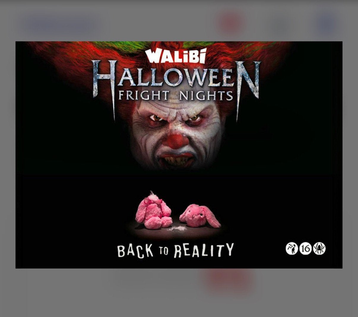 Walibi Halloween fright night 23 oktober, Eén persoon, Ticket of Toegangskaart