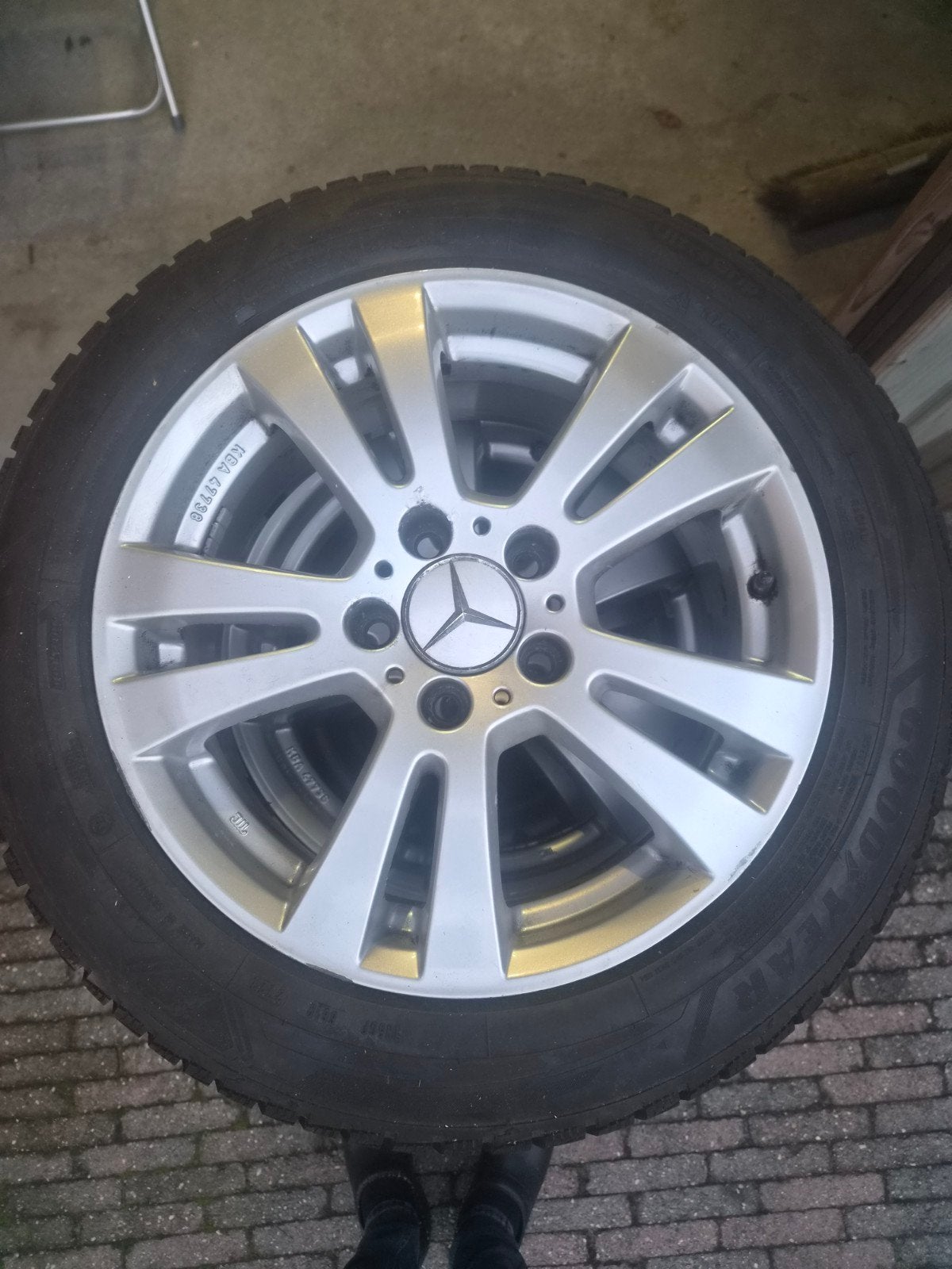 mercedes winterbanden met velgen w204, Ophalen, 16 inch, 205 mm, Winterbanden