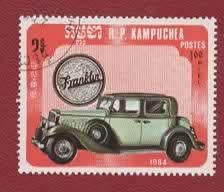 Auto's - Kampuchea - "Franklin" - gebr, Ophalen of Verzenden, Gestempeld, Auto's