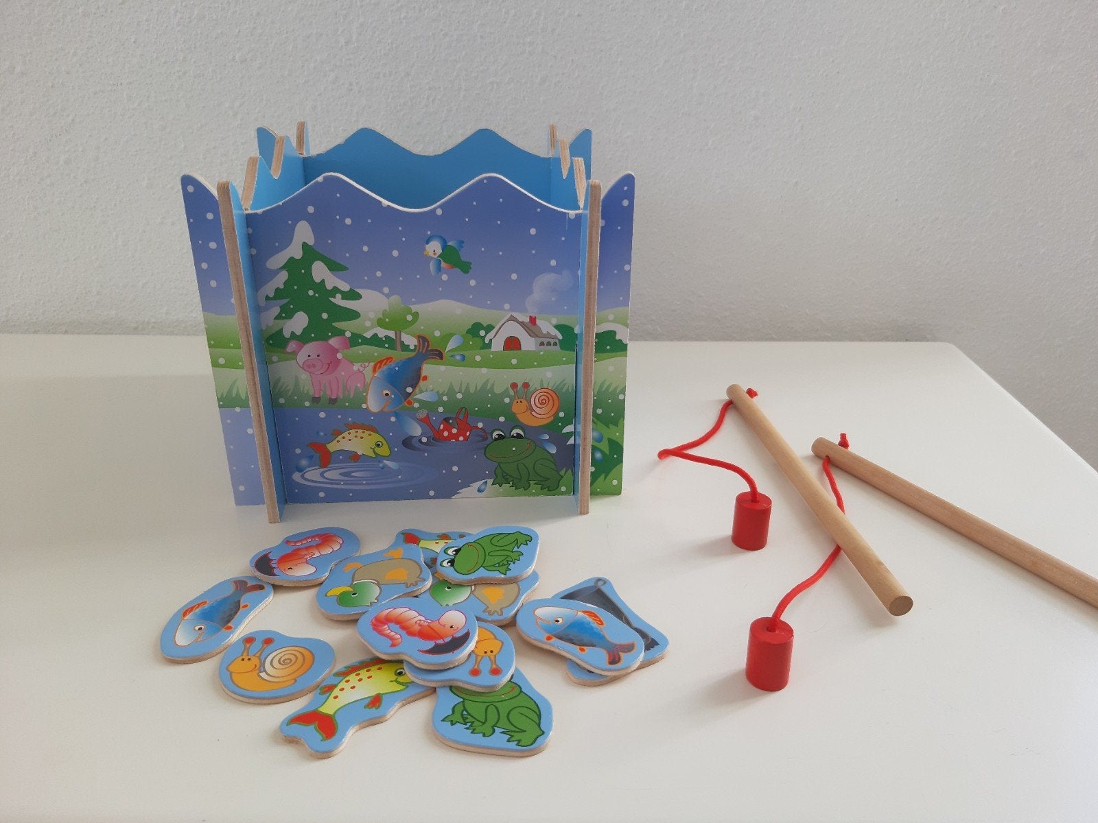 Houten visspel - magnetisch visspeelgoed voor kinderen, Ophalen of Verzenden