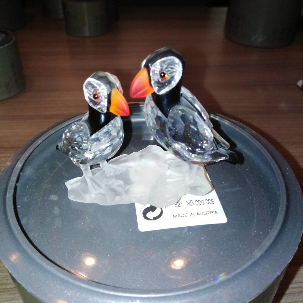 Swarovski Gevederde schoonheden - Papegaaiduikers, Ophalen, Zo goed als nieuw, Figuurtje