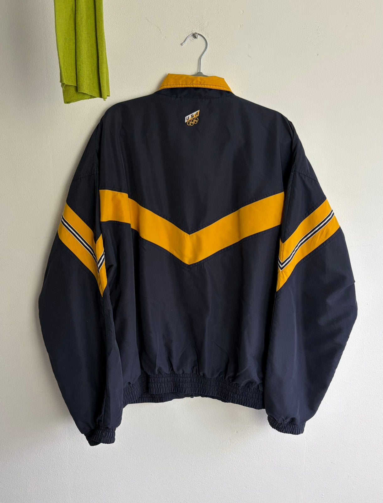 Vintage officieel USA Utah olympische spelen 2002 jack, Ophalen of Verzenden, Zo goed als nieuw, Maat 48/50 (M), Blauw
