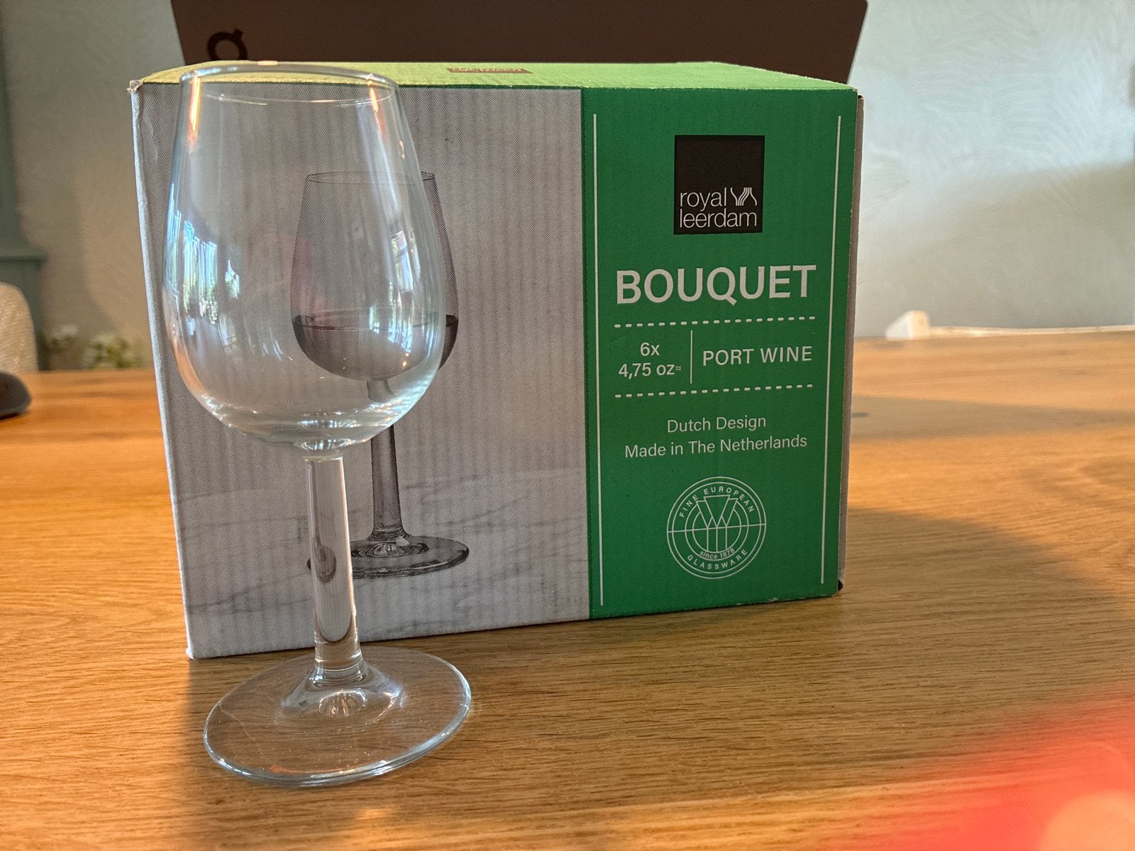 6 Royal Leerdam Bouquet portglazen nieuw in doos, Huis en Inrichting, Ophalen, Nieuw, Overige merken, Glas