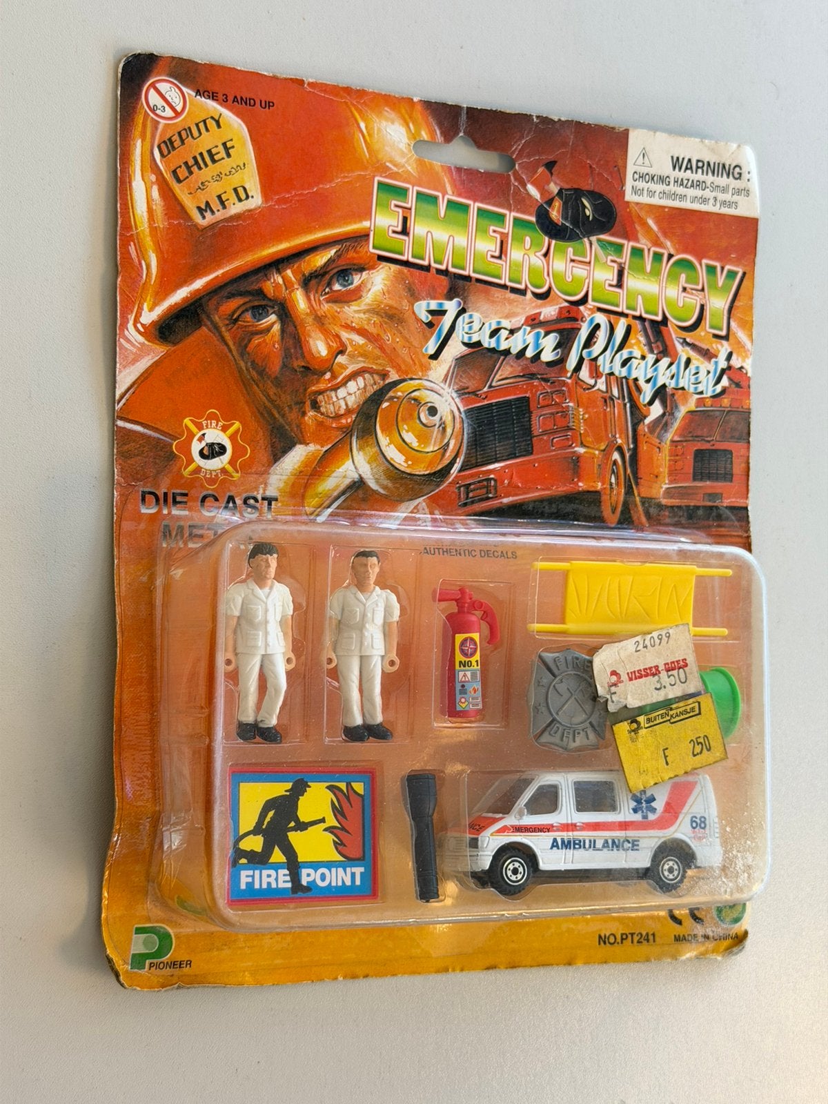Vintage Pioneer Emergency Team Playset PT241 Diecast nieuw, Verzamelen, P, P, P, Nieuw