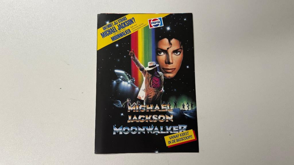 Folder Michael Jackson - Moonwalker 1989, Ophalen of Verzenden, Zo goed als nieuw, Film, Overige typen