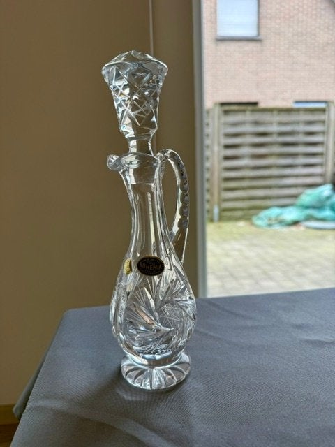 Bohemia Crystal Karaf - Handgeslepen Loodkristal - Gemerkt, Antiek en Kunst, Antiek | Glas en Kristal, Ophalen