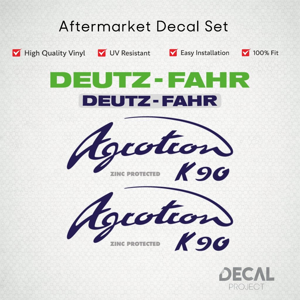 Vervangende Stickers Deutz Agrotron K90-K120, Verzenden
