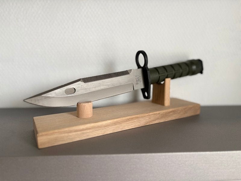 massief edel houten messenstandaard mes knife zakmes messen, Verzamelen, Ophalen of Verzenden, Overige soorten, Overige gebieden