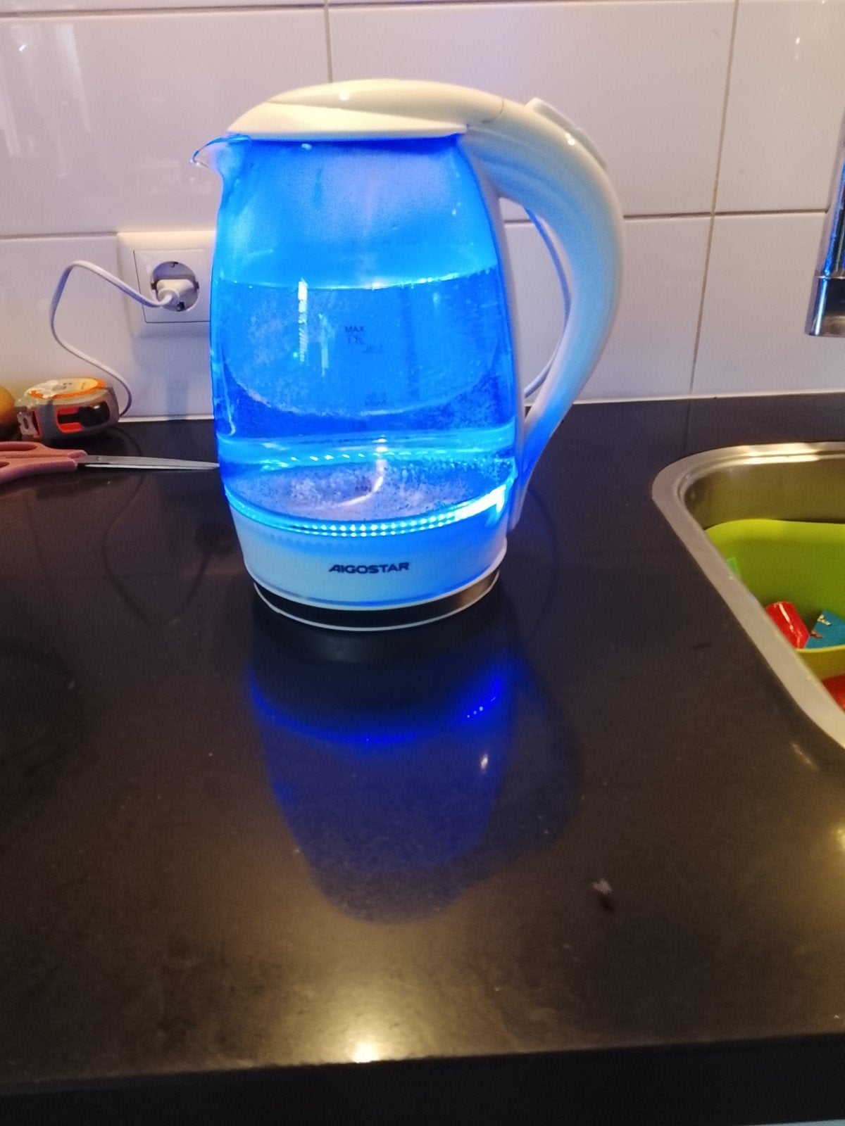 Aigostar 1.7 liter waterkoker zgan, Ophalen of Verzenden, Aigostar, ., .