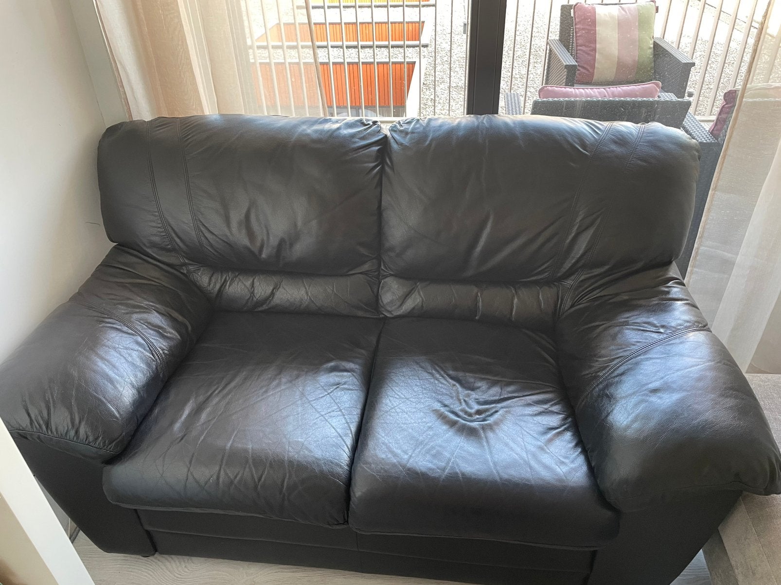 Leather sofa/couch/bank, Huis en Inrichting, Ophalen, Overige materialen, 150 tot 200 cm, Hoekbank
