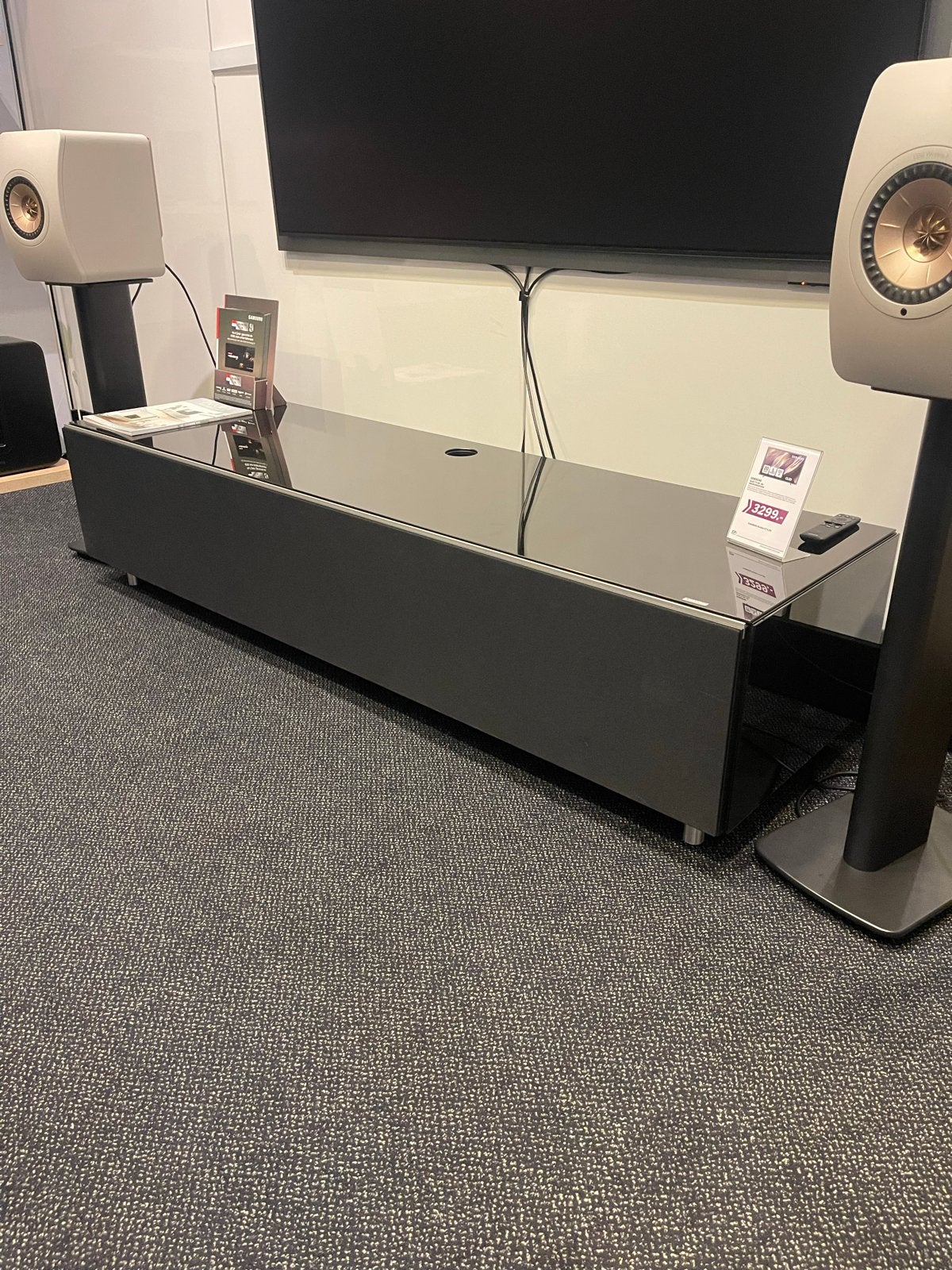 Spectral JRL16 Hoogglans Zwart Audio/TV Meubel - Winkelmodel, Huis en Inrichting, Kasten | Televisiemeubels, Ophalen, Overige materialen