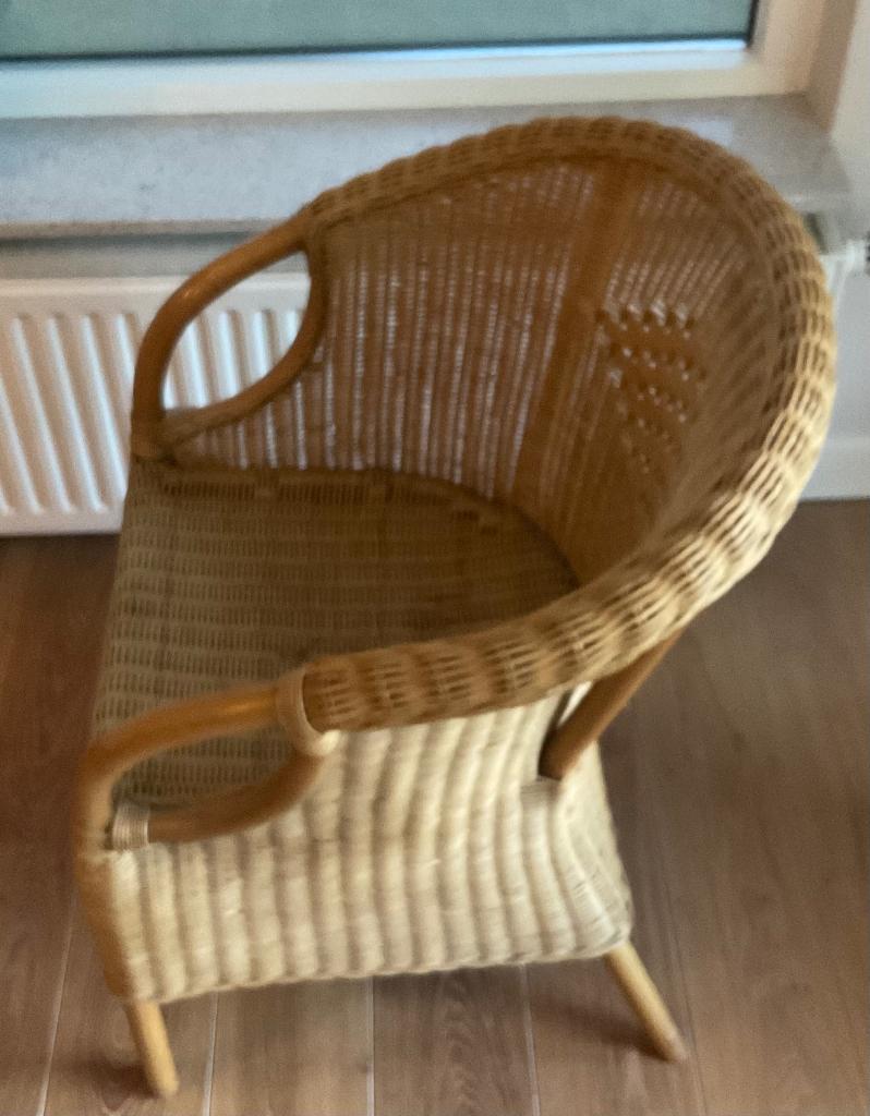 Rotan stoel, Ophalen, Bruin, Riet of Rotan, Zo goed als nieuw