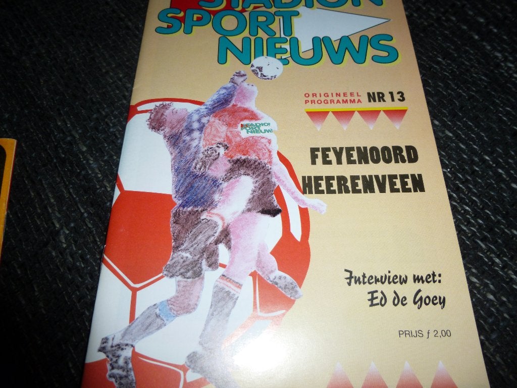 Feyenoord-Heerenveen uit en thuis, Verzenden, Zo goed als nieuw, Feyenoord, Overige typen