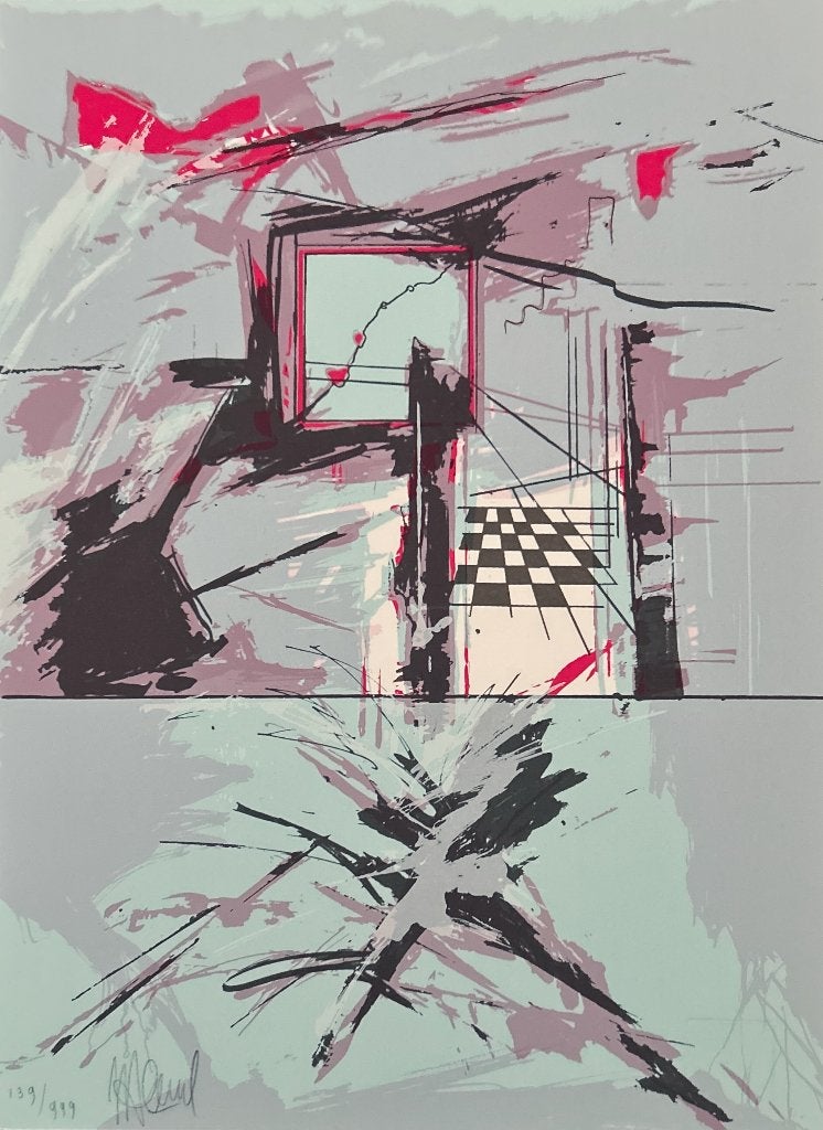 Zeefdruk I. v.d. Heuvel  Zomeropruiming, Antiek en Kunst, Verzenden