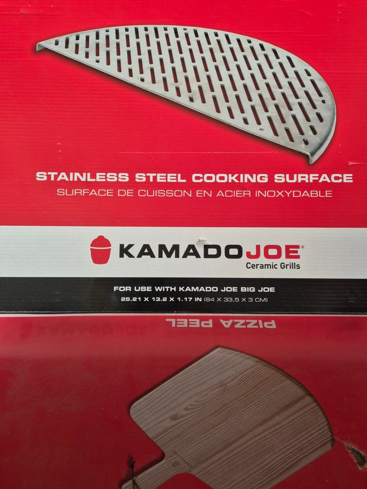 Kamado Joe Big Joe RVS Kookoppervlak (64x33,5x3 cm), Tuin en Terras, Ophalen of Verzenden