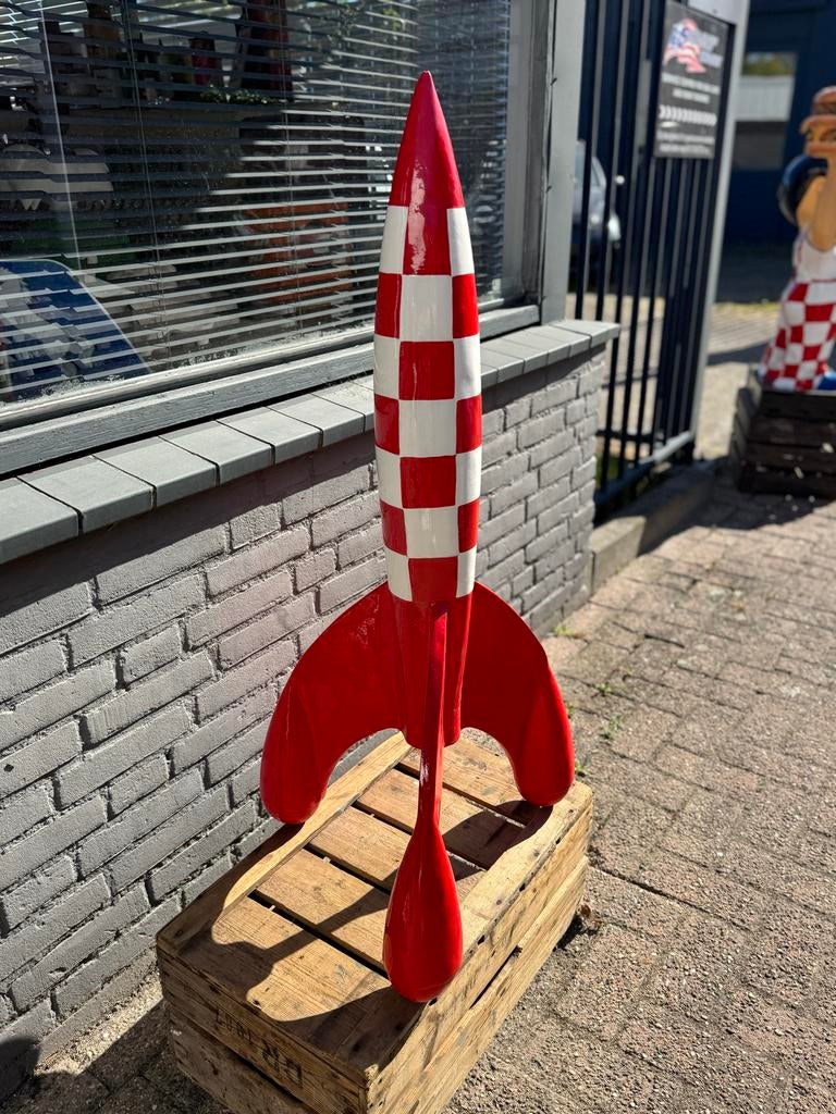 Raket van Kuifje - Decoratiebeeld, Ophalen, Beeldje of Figuurtje, ., Zo goed als nieuw